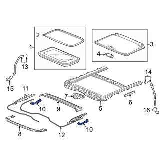 Acura OE - Sunroof Guide Rail