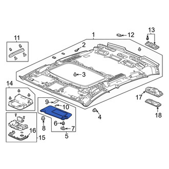 Acura OE - Left Sun Visor