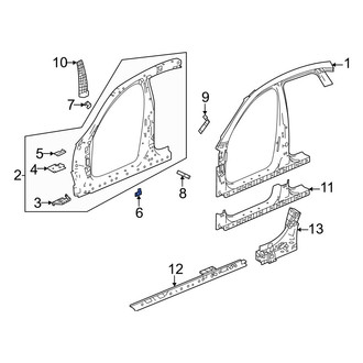 Acura OE - Lower Body A-Pillar Reinforcement Anchor Plate