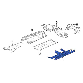Acura OE - Left Floor Side Rail