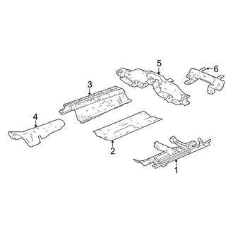 Acura OE - Pillars, Rocker & Floor - Floor & Rails