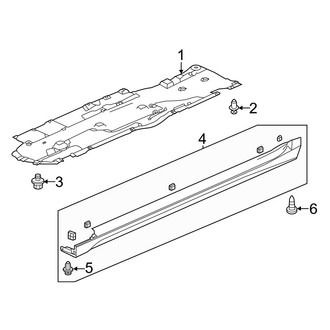 Acura OE - Pillars, Rocker & Floor - Exterior Trim