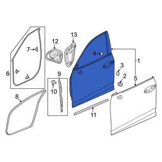 Acura OE - Front Left Door Shell