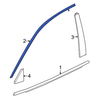 Acura OE - Front Left Door Reveal Molding