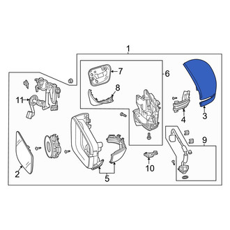 Acura OE - Front Left Door Mirror Cover