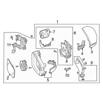 Acura OE - Front Door - Outside Mirrors