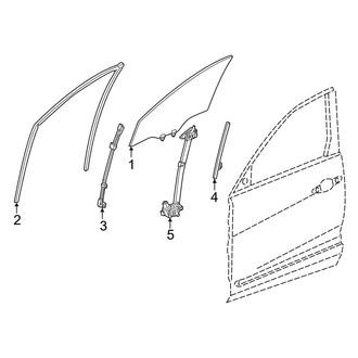 Acura OE - Front Door - Glass & Hardware