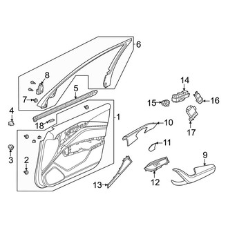 Acura OE - Front Door - Interior Trim