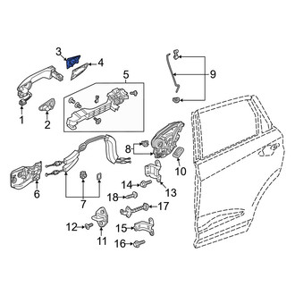 Acura OE - Front Left Exterior Door Handle Cover