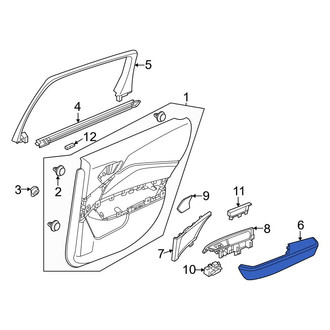 Acura OE - Front Left Door Armrest