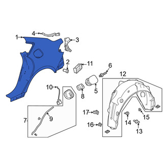 Acura OE - Rear Left Outer Quarter Panel