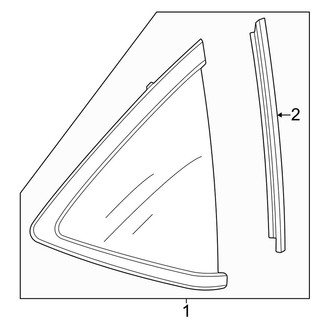 Acura OE - Quarter Panel - Glass