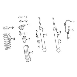Acura OE - Rear Suspension - Struts & Components (FWD)