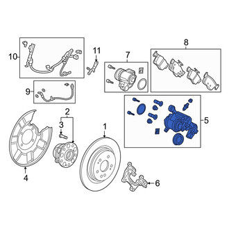 Acura OE - Front Right Disc Brake Caliper
