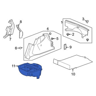 Acura OE - Rear Trunk Floor Storage Box