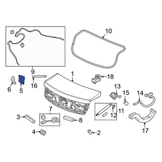 Acura OE - Rear Deck Lid Latch