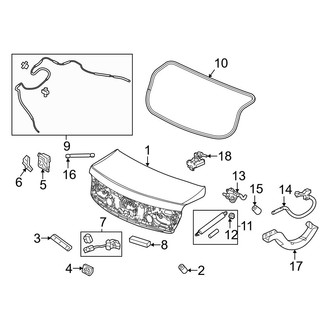 Acura OE - Trunk Lid - Lid & Components