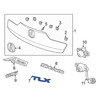 Acura OE - Rear Deck Lid Emblem