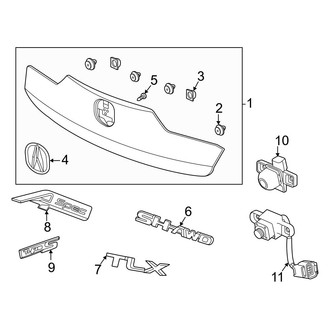 Acura OE - Trunk Lid - Exterior Trim