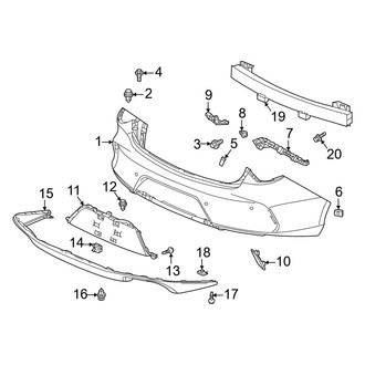 Acura OE - Rear Bumper - Bumper & Components