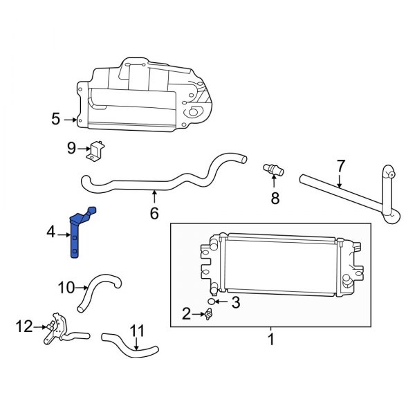 Radiator Mount Bracket