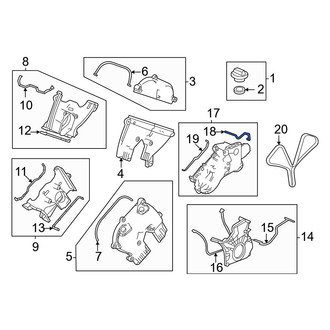 Acura OE - Center Engine Timing Cover Gasket