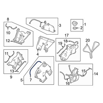 Acura OE - Right Upper Engine Timing Cover Gasket