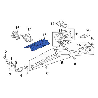 Acura OE - Center Floor Pan Heat Shield