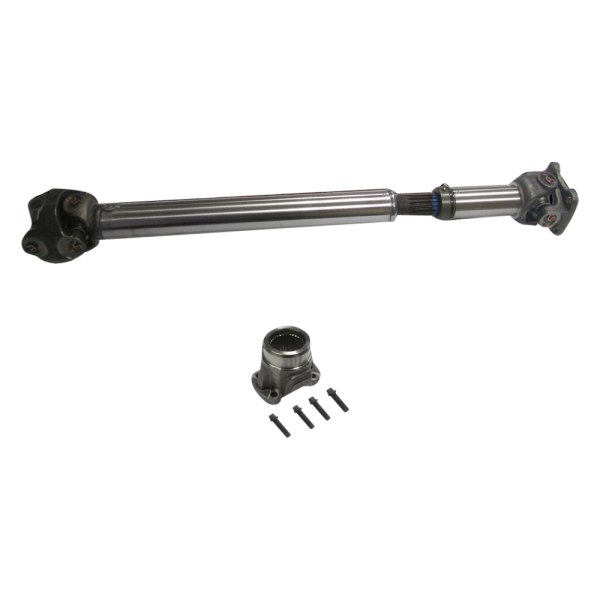 Adams Driveshaft® - Extreme Duty Series Front CV Driveshaft With T-Case Yoke, CV Bolts and Flange on Front