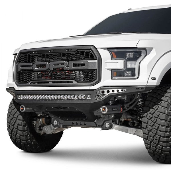 Addictive Desert Designs® - Rock Fighter Full Width Front HD Black Powder Coated Bumper