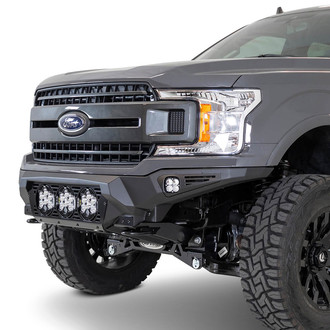 Addictive Desert Designs® - Bomber Full Width Black Powder Coated Front HD Bumper
