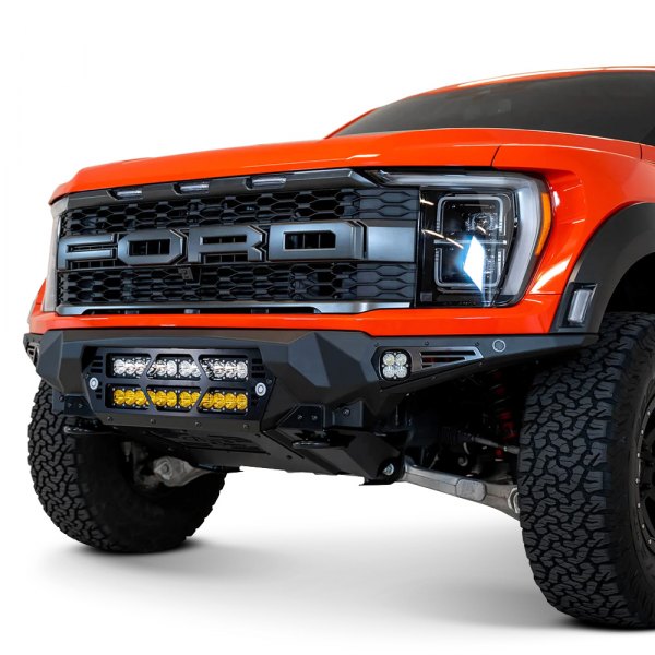 Addictive Desert Designs® - Bomber Full Width Front HD Black Powder Coated Bumper