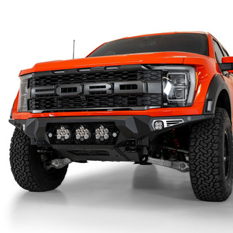 Addictive Desert Designs® - Bomber Full Width Black Powder Coated Front HD Bumper