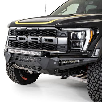 Addictive Desert Designs® - HoneyBadger Full Width Black Front HD Bumper