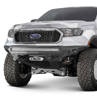 Addictive Desert Designs® - Stealth Fighter Full Width Black Front Winch HD Bumper