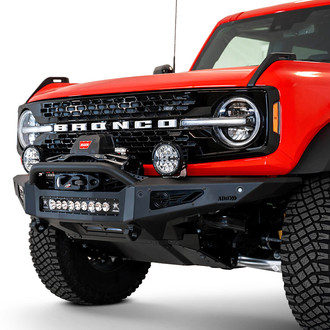 Addictive Desert Designs® - Rock Fighter Mid Width Front HD Winch Bumper with Hoop