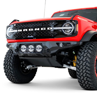 Addictive Desert Designs® - Bomber Full Width Black Powder Coated Front HD Bumper
