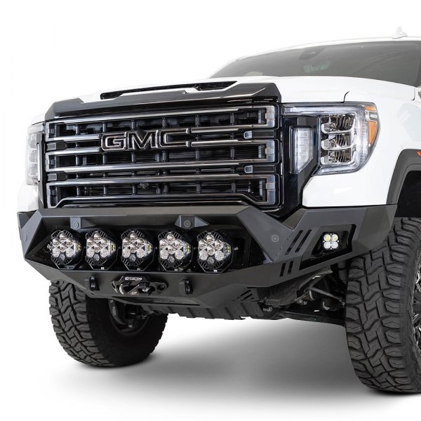 Addictive Desert Designs® - Bomber Full Width Front HD Black Powder Coated Bumper