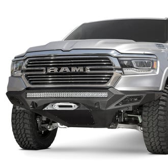 Addictive Desert Designs® - Stealth Fighter Full Width Hammer Black Front Winch HD Bumper