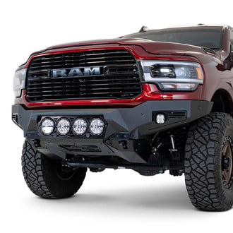 Addictive Desert Designs® - Bomber Full Width Black Powder Coated Front HD Bumper