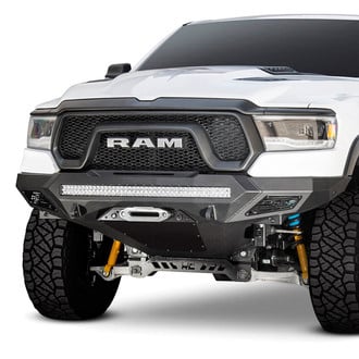 Addictive Desert Designs® - Stealth Fighter Full Width Hammer Black Front Winch HD Bumper