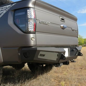 Addictive Desert Designs® - HoneyBadger Full Width Black Rear HD Bumper