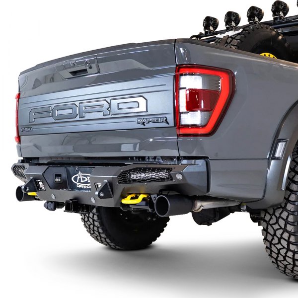 Addictive Desert Designs® - HoneyBadger Full Width Rear HD Black Bumper