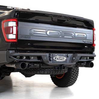 Addictive Desert Designs® - PRO Bolt-On Full Width Hammer Black Rear Pre-Runner Bumper
