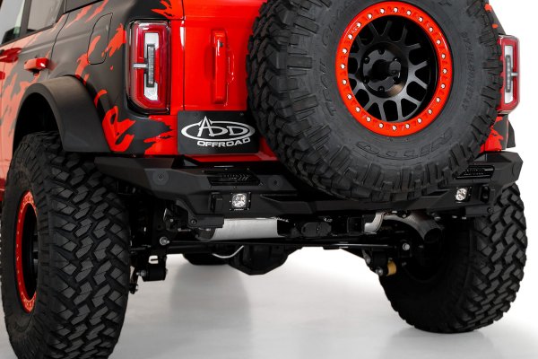 Addictive Desert Designs® - Stealth Fighter Full Width Rear HD Hammer Black Bumper