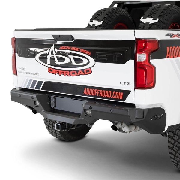 Addictive Desert Designs® - Stealth Full Width Rear HD Black Powder Coat Bumper
