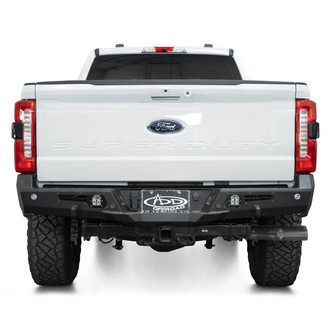 Addictive Desert Designs® - Bomber Full Width Black Powder Coated Rear HD Bumper