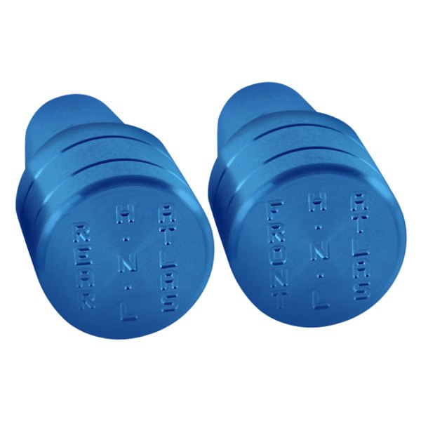 Advance Adapters® - Atlas Blue Transfer Case 2-Speed Knob Set with Reverse Shift Pattern