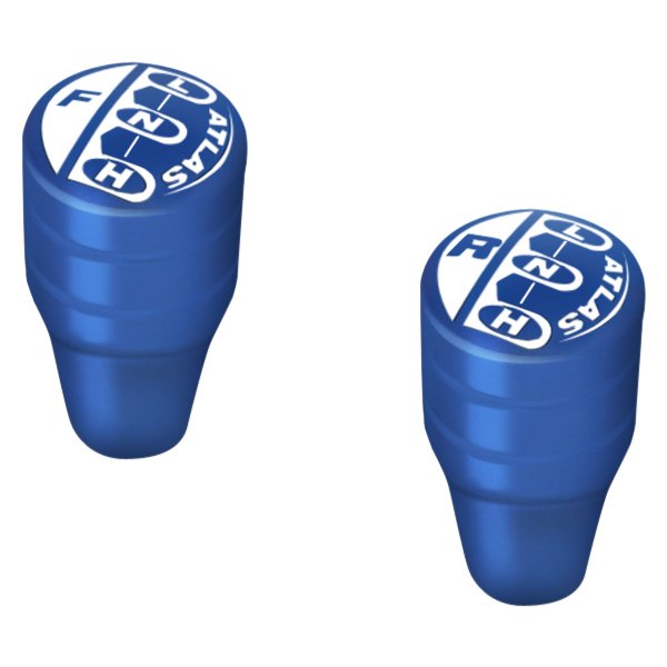 Advance Adapters® - Atlas Sport Blue Transfer Case 2-Speed Knob Set with Standard Shift Pattern