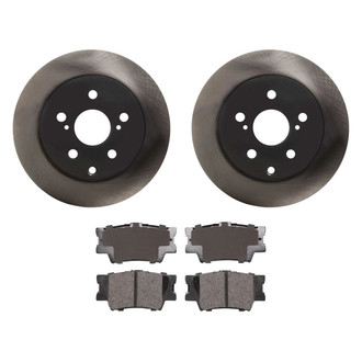 Advics® - Ultra-Premium™ Rear Brake Kit with Ceramic Pads